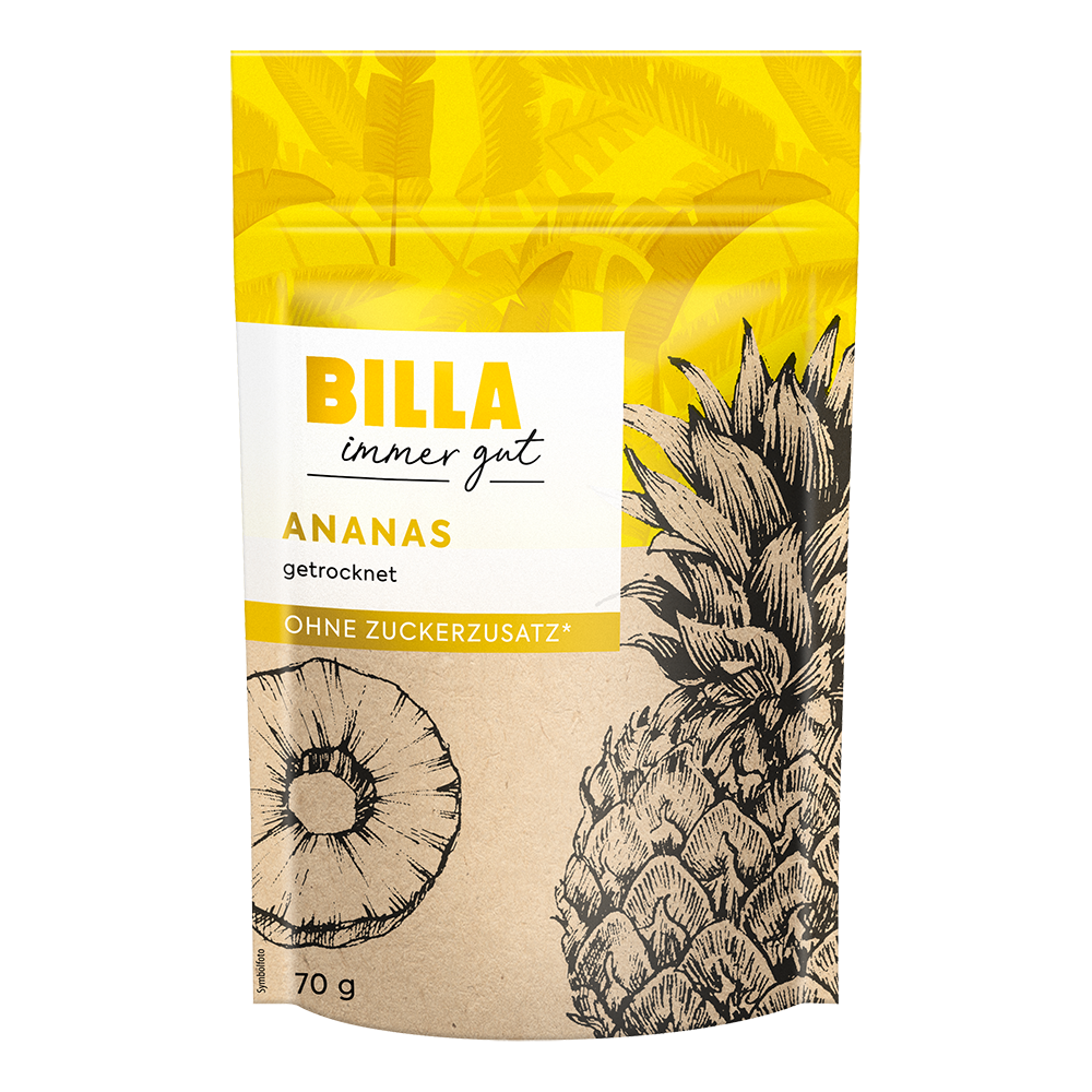 Bild: Billa immer gut Ananas getrocknet 