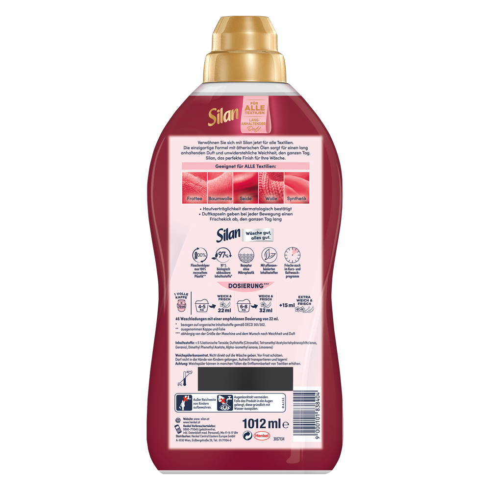 Bild: Silan Weichspüler Aromatherapie Sinnliche Rose 