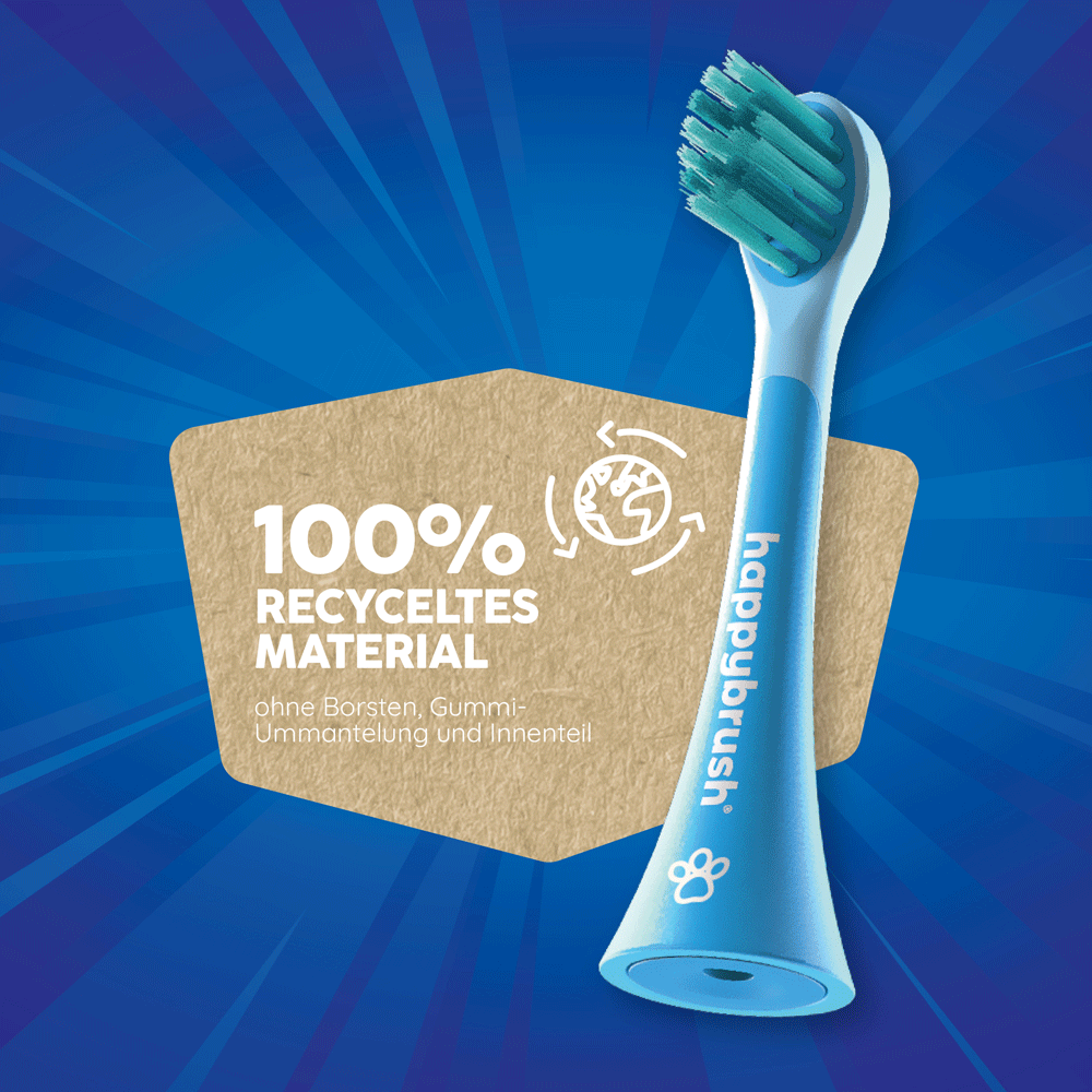 Bild: happybrush Aufsteckbürsten Eco Vibe Kids 