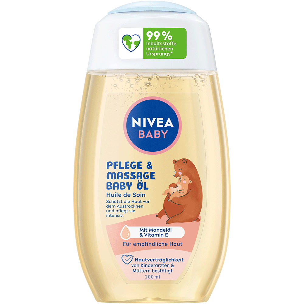 Bild: NIVEA Baby Pflege und Massage Babyöl 