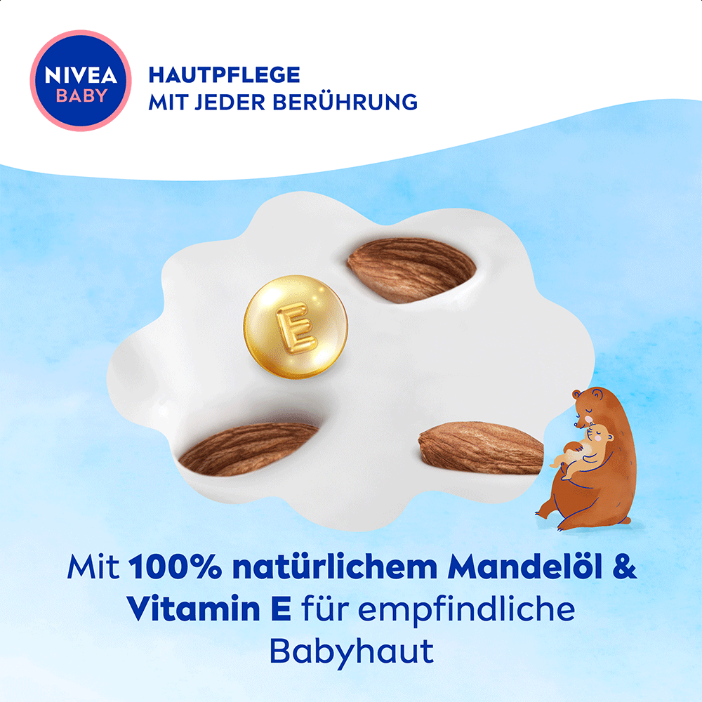 Bild: NIVEA Baby Pflege und Massage Babyöl 