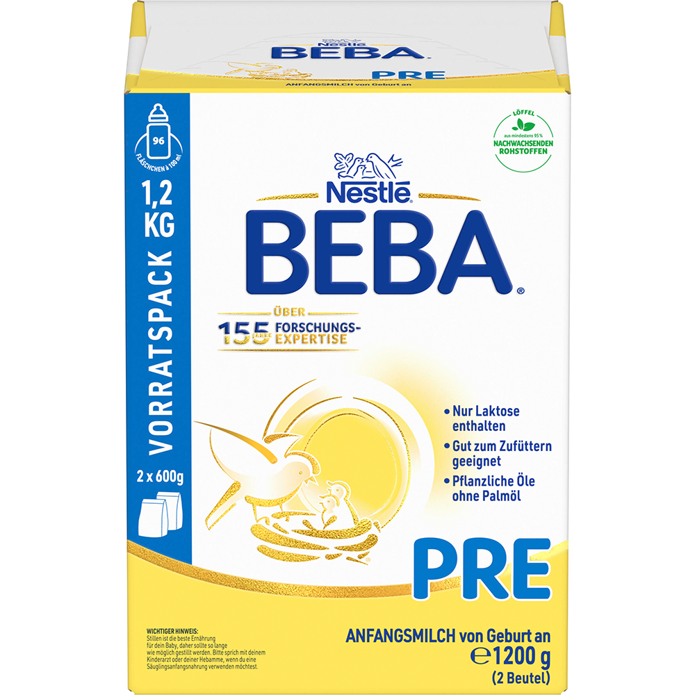 Bild: BEBA PRE Anfangsmilch von Geburt an 
