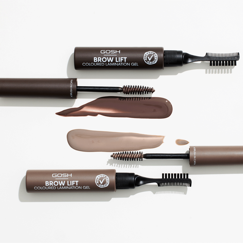 Bild: GOSH Brow Lift Coloured Lamination Gel Grey Brown