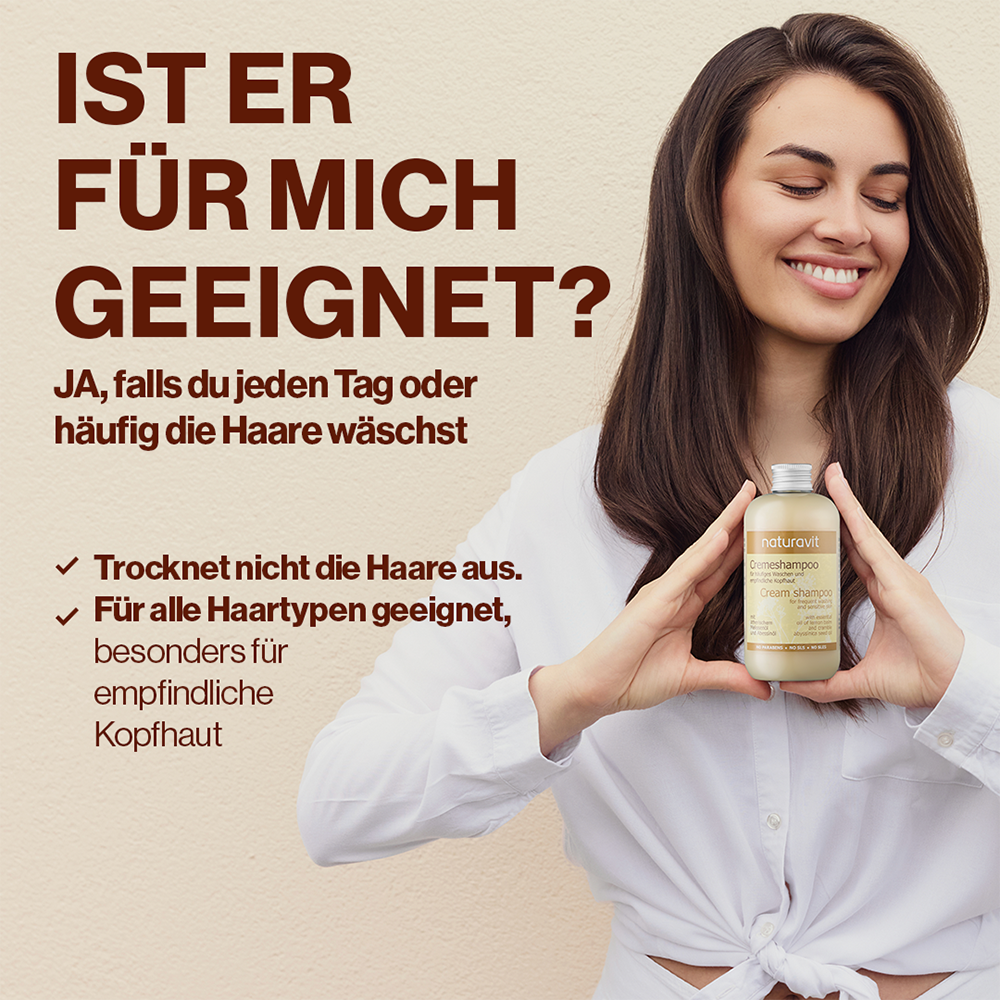 Bild: Naturavit Cremeshampoo für Häufiges Waschen und Empfindliche Kopfhaut 