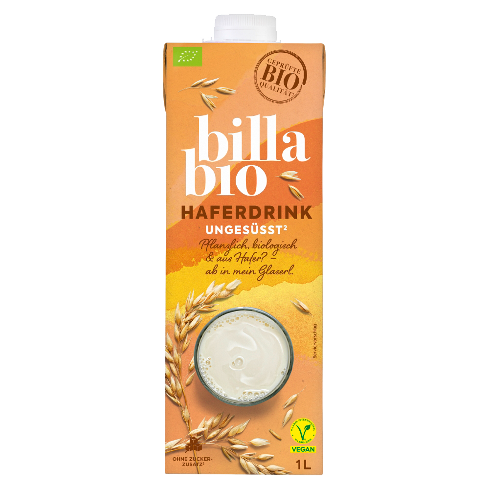 Bild: Billa Bio Hafermilch Ungesüßt 