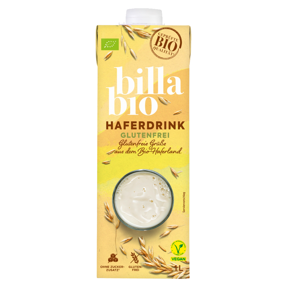 Bild: Billa Bio Hafermilch Glutenfrei 