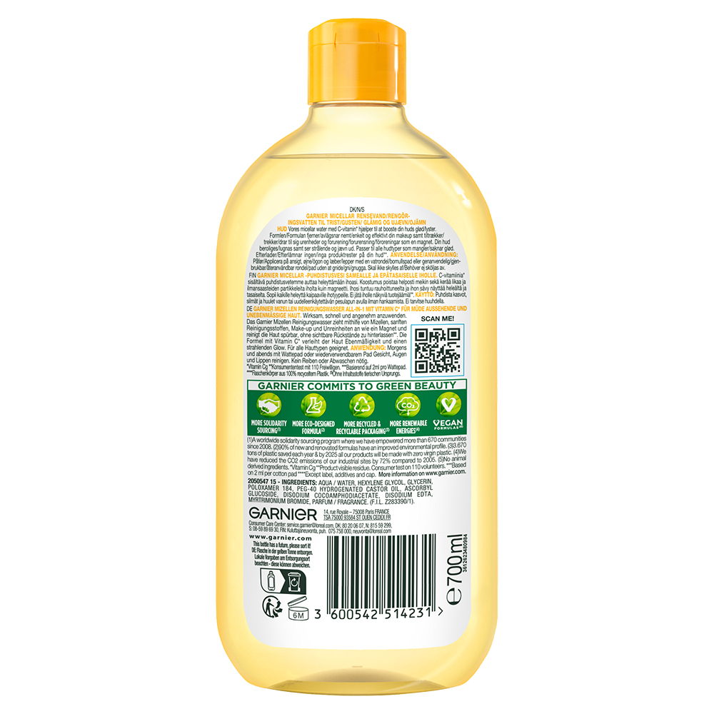 Bild: GARNIER SKIN ACTIVE Micellar Cleansing Water Vitamin C 