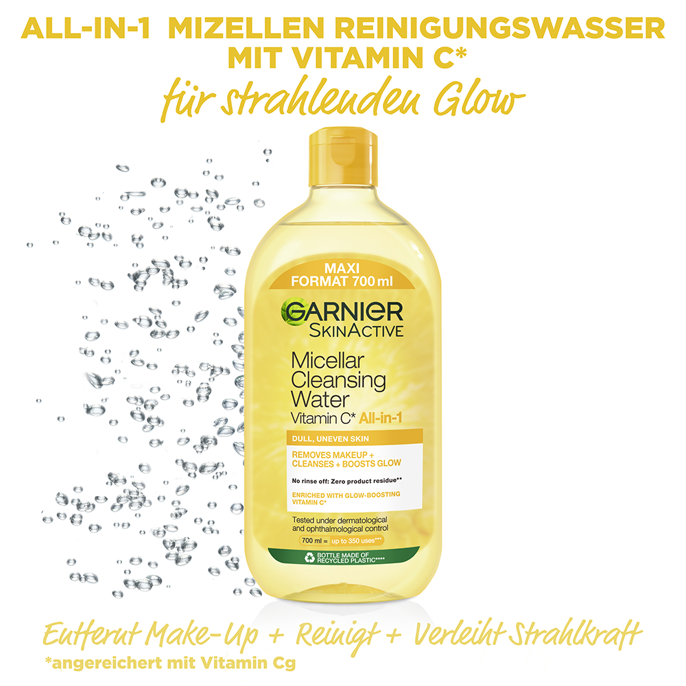 Bild: GARNIER SKIN ACTIVE Micellar Cleansing Water Vitamin C 
