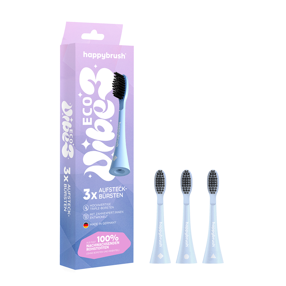 Bild: happybrush Aufsteckbürsten Eco Vibe 3+ 