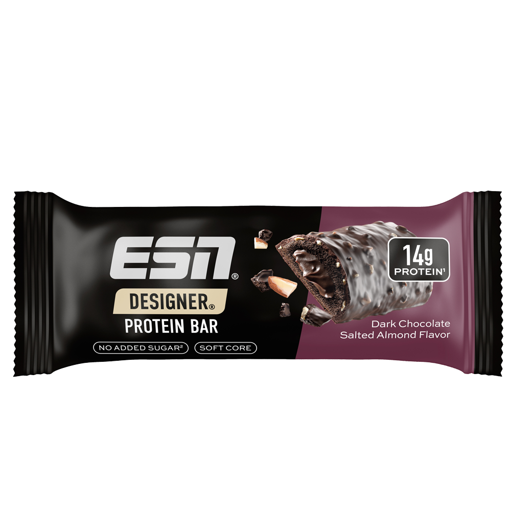 Bild: ESN Designer Protein Bar Dark Chocolate Salted Almond 