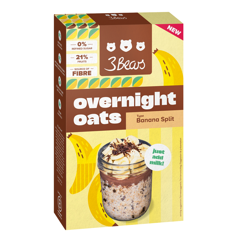 Bild: 3Bears Overnight Oats Banana Split 