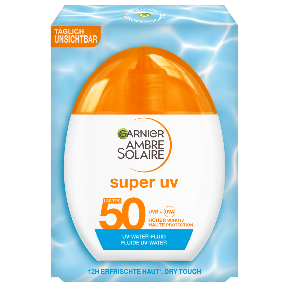 Bild: GARNIER AMBRE SOLAIRE Super UV UV-Water-Fluid Invisible LSF 50 