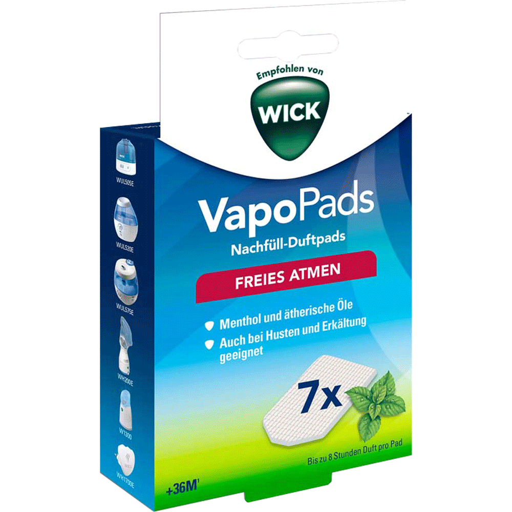 Bild: WICK VapoPads Menthol