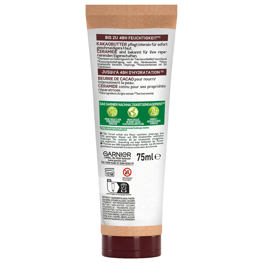 Bild: GARNIER Hand Superfood 48h reparierende Handcreme 