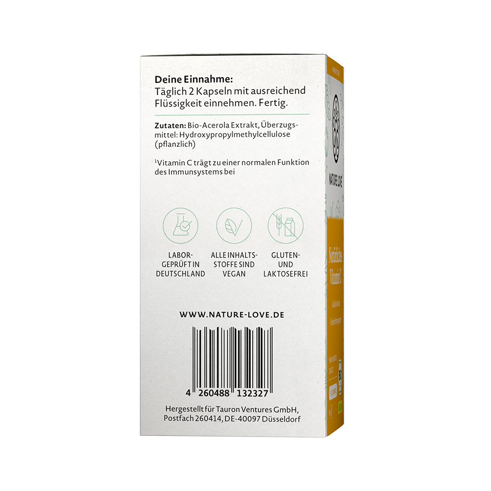 Bild: NATURE LOVE Natürliches Vitamin C 
