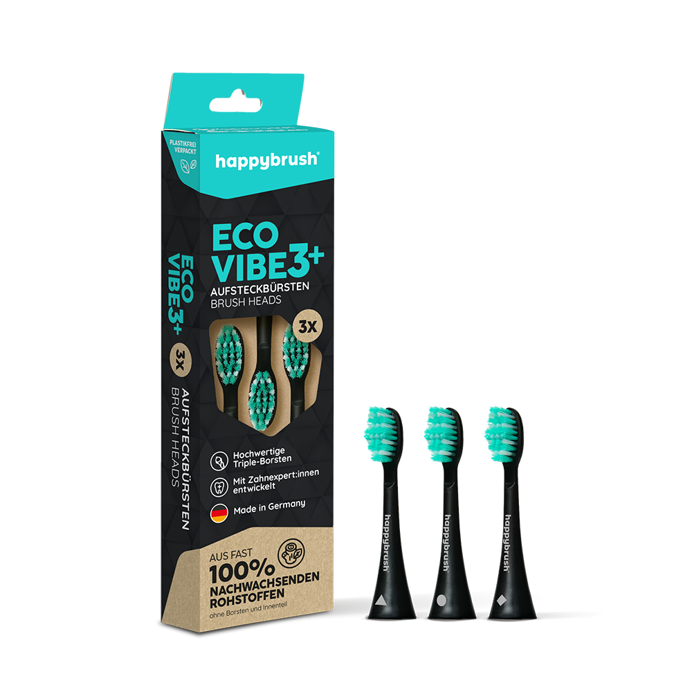 Bild: happybrush Aufsteckbürsten Eco Vibe 3+