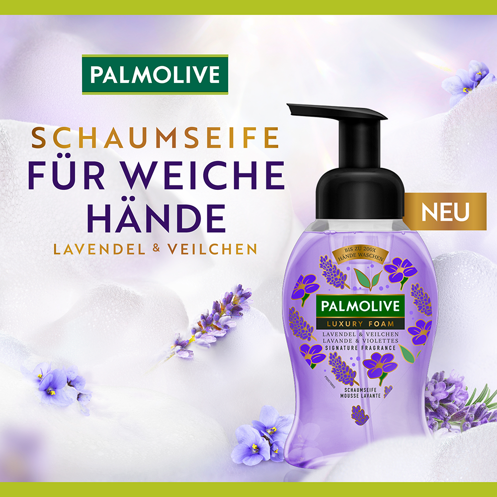 Bild: Palmolive Schaumseife Lavendel und Veilchen 