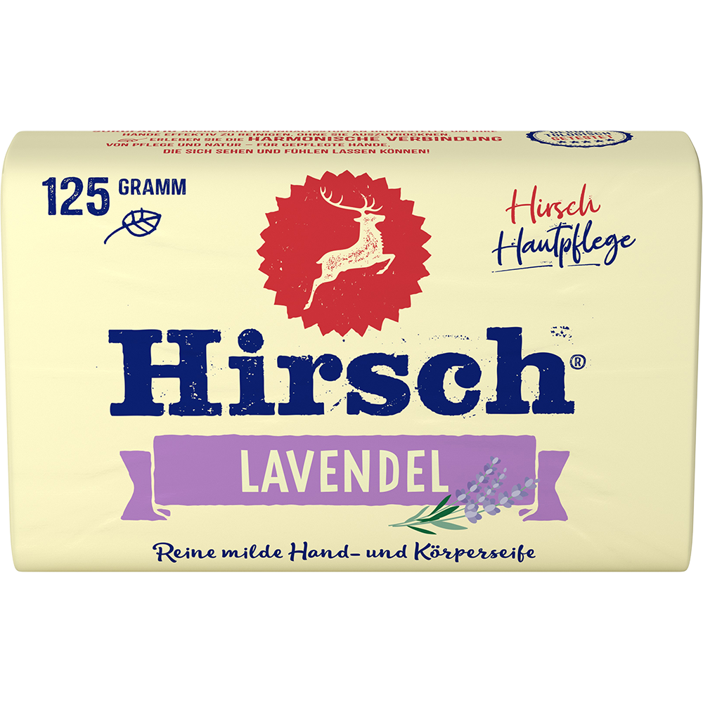 Bild: Hirsch Feste Seife Lavendel 