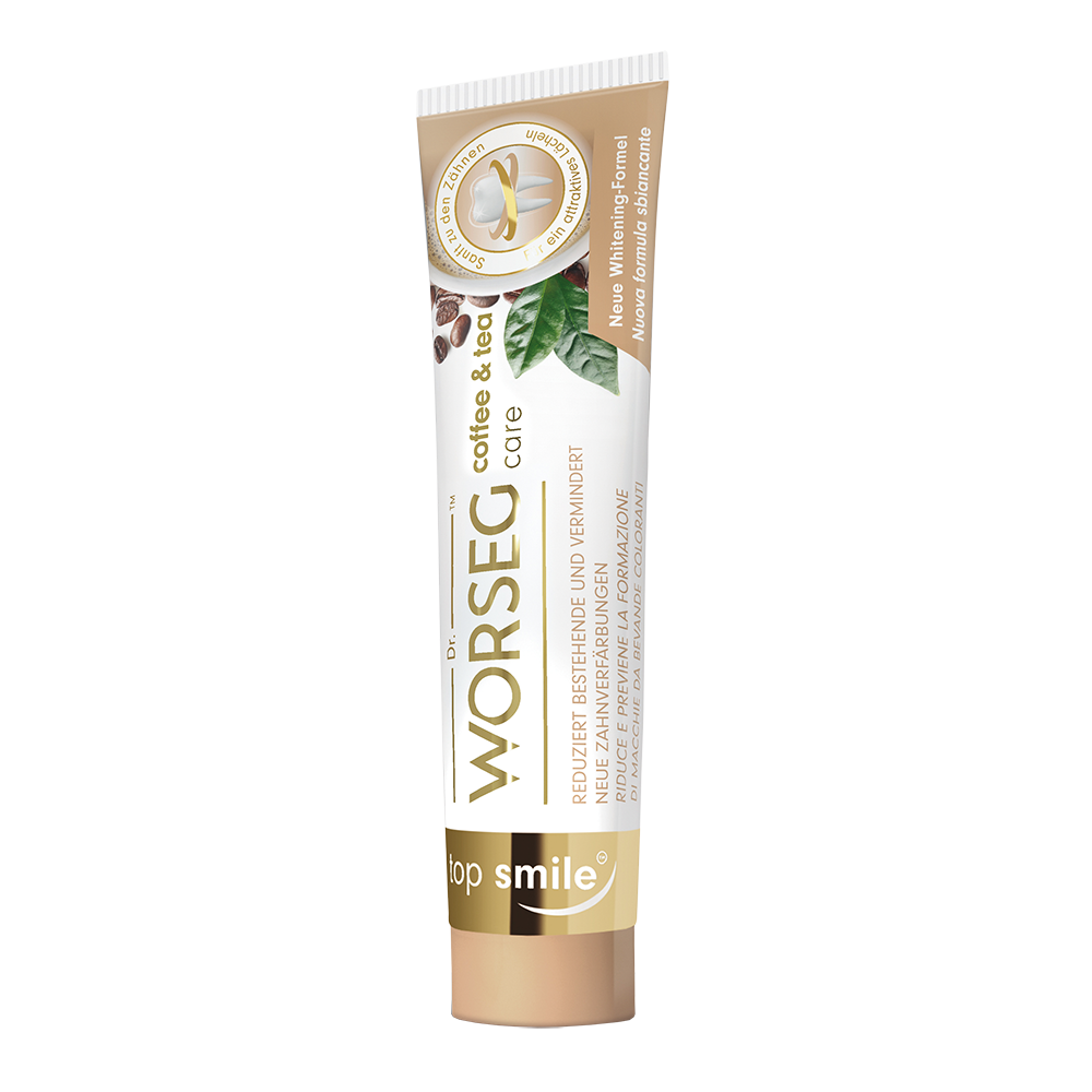 Bild: Worseg Top Smile Zahncreme Coffe and Tea Care 