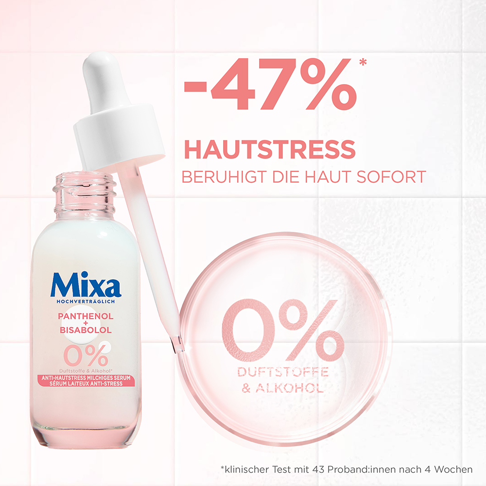 Bild: Mixa Anti-Hautstress Beruhigendes milchiges Serum 