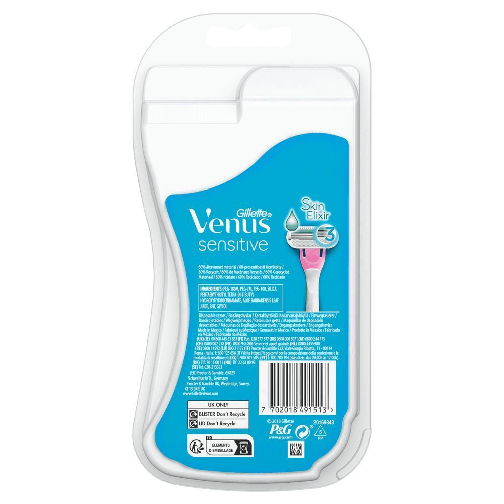 Bild: Gillette Venus Sensitive Einwegrasierer 