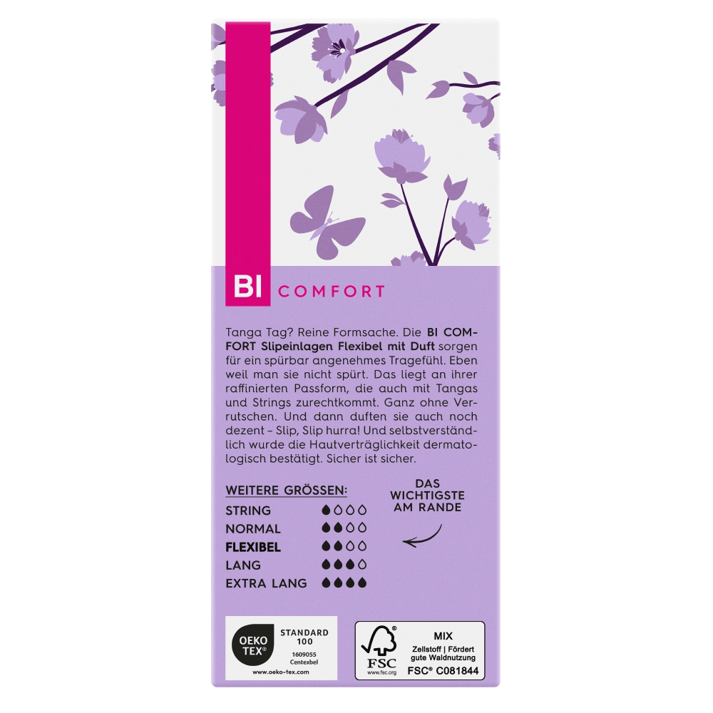 Bild: BI COMFORT Slipeinlagen Flexibel mit Duft