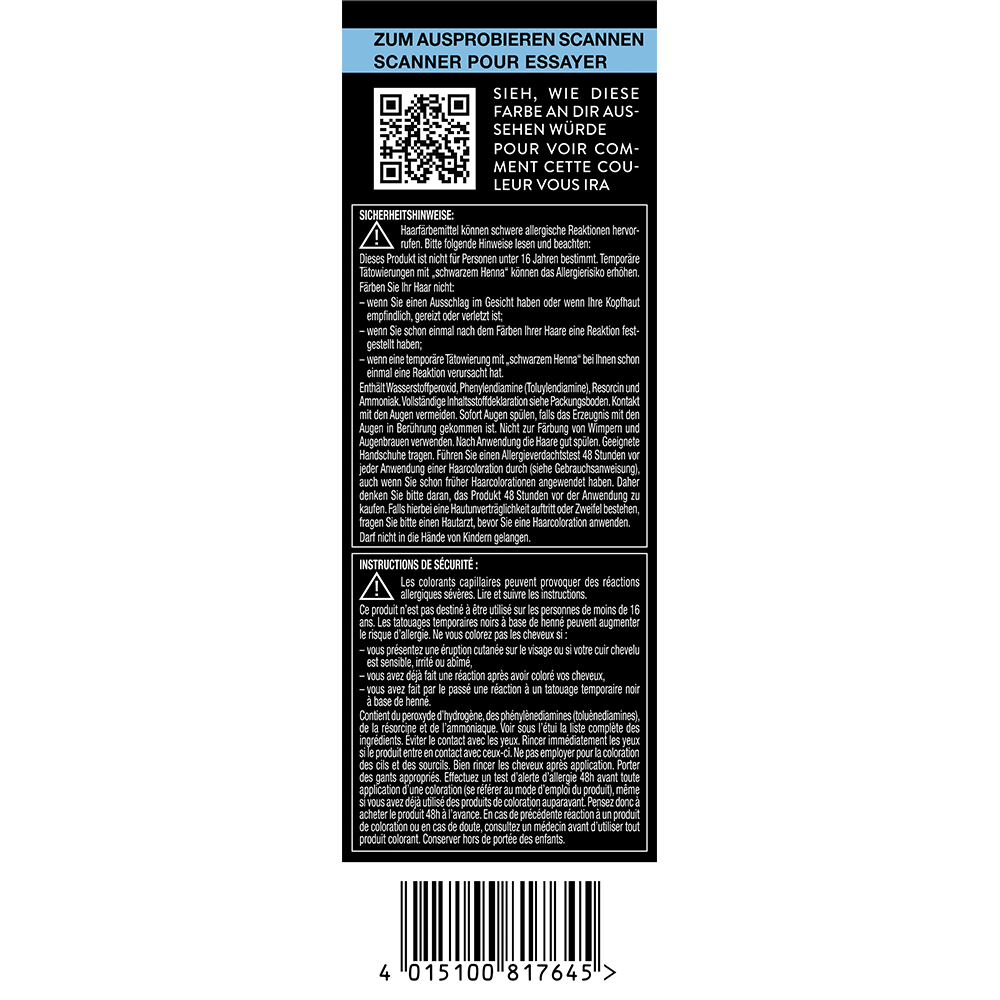 Bild: syoss Permanente Coloration Mittelaschblond