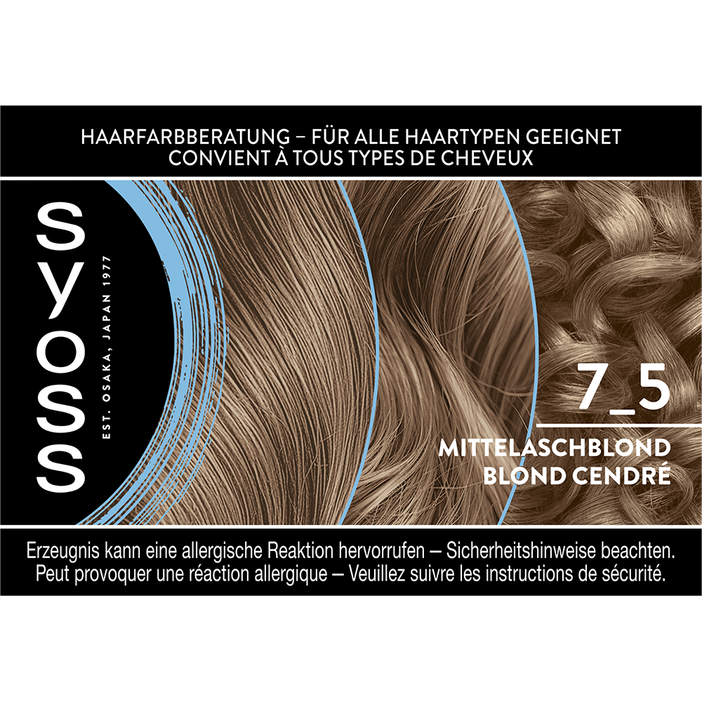 Bild: syoss Permanente Coloration Mittelaschblond