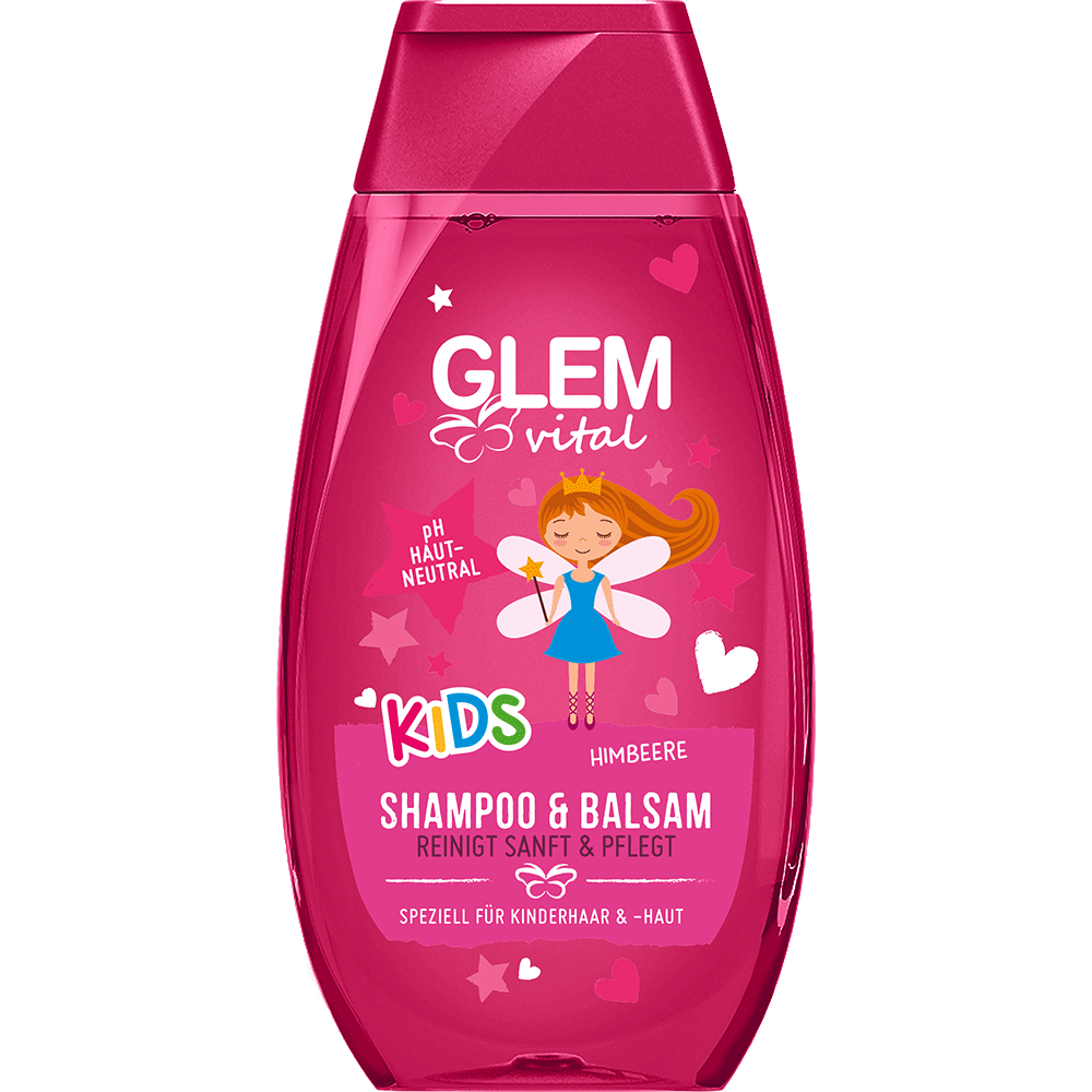 Bild: GlemVital Kids Shampoo und Balsam Himbeere