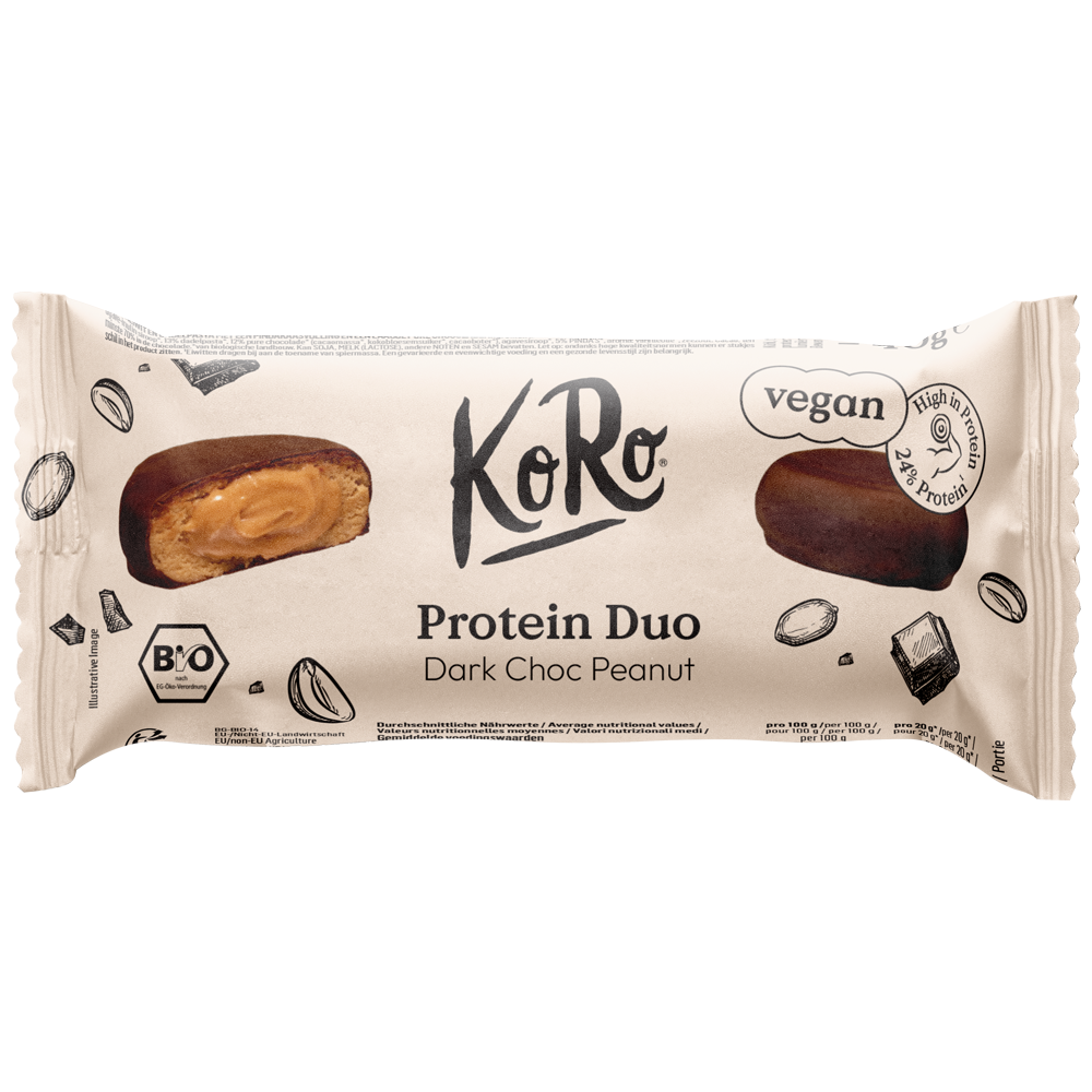 Bild: KoRo Protein Duo Dark Choc Peanut 