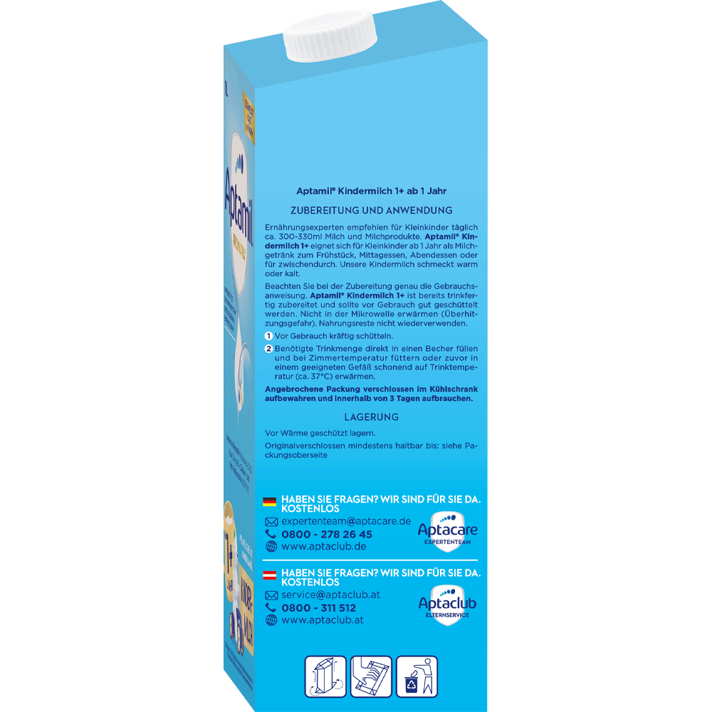 Bild: Aptamil Kindermilch 1+ trinkfertig
