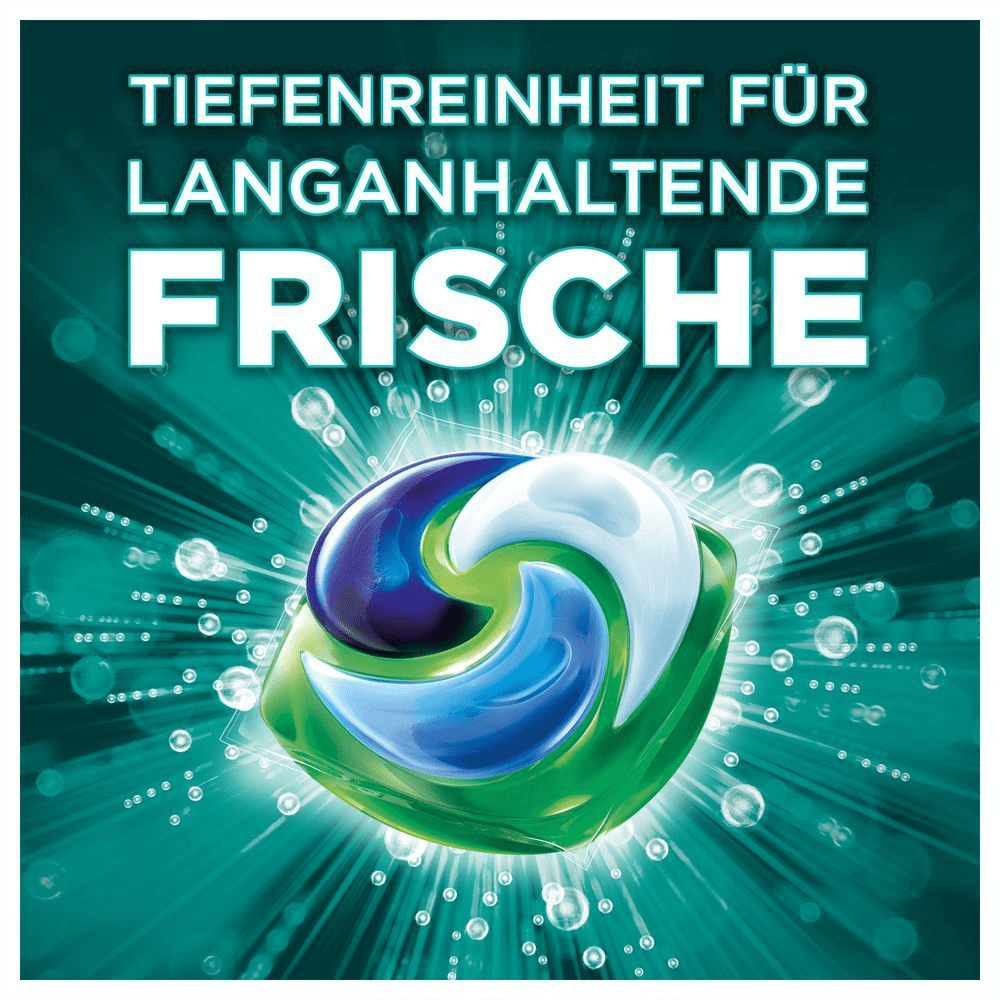 Nahaufnahme eines Ariel PODS mit dem Versprechen langanhaltender Frische.