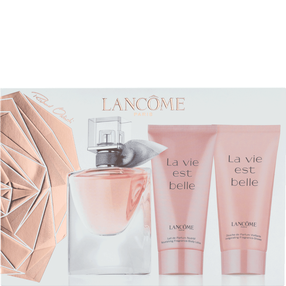 Bild: Lancôme Paris La Vie est belle Geschenkset Eau de Parfum 30 ml + Bodylotion 50 ml + Duschgel 50 ml 
