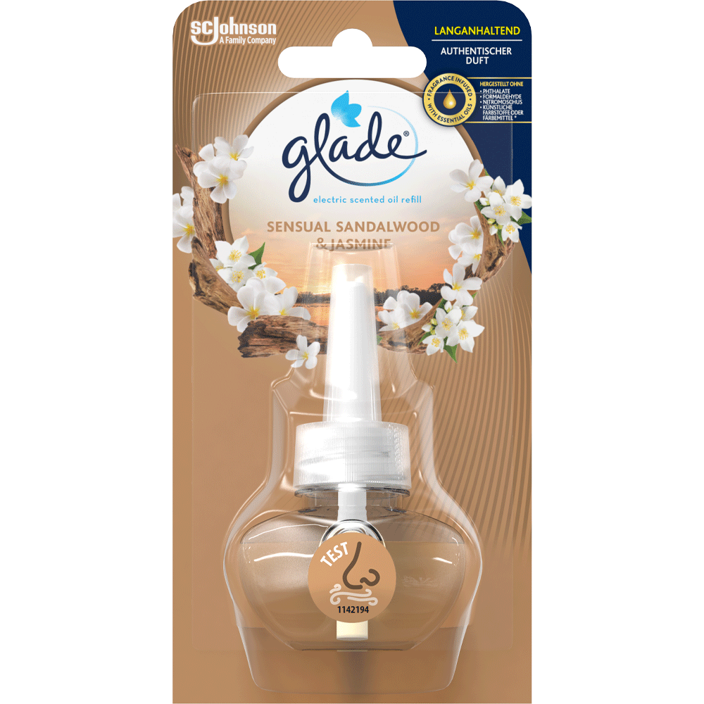Bild: Glade Electric Scented Oil Sensual Sandalwood & Jasmine Nachfüllung