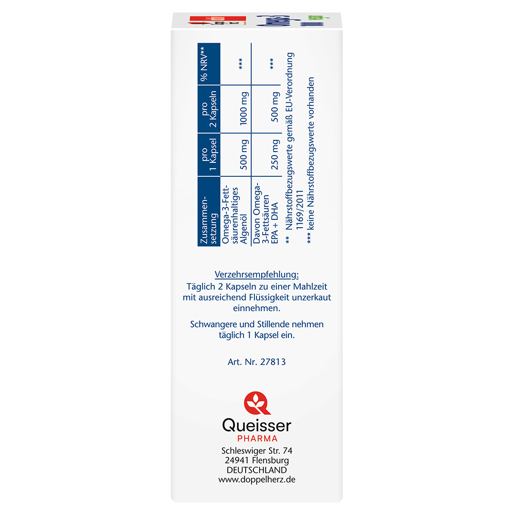 Bild: DOPPELHERZ Omega 3 1000 Vegan