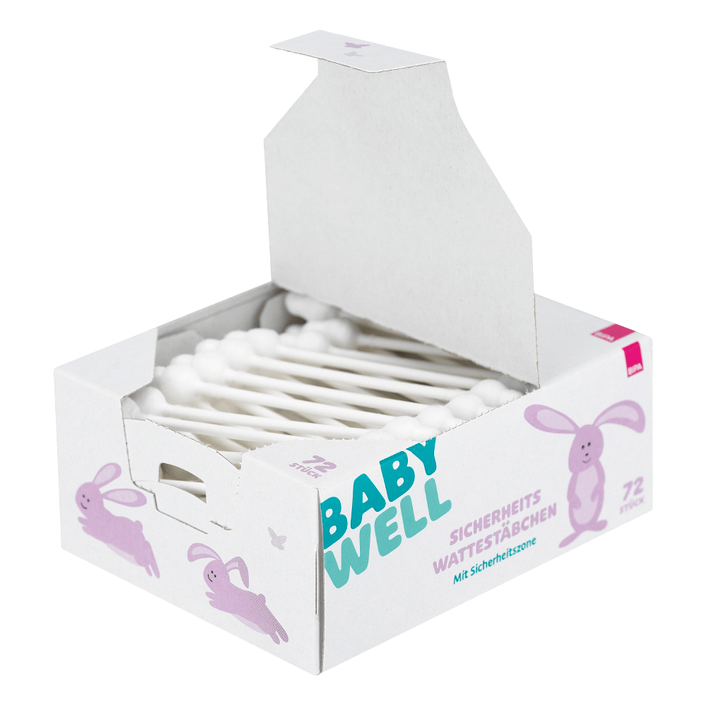 Bild: BABYWELL Sicherheitswattestäbchen