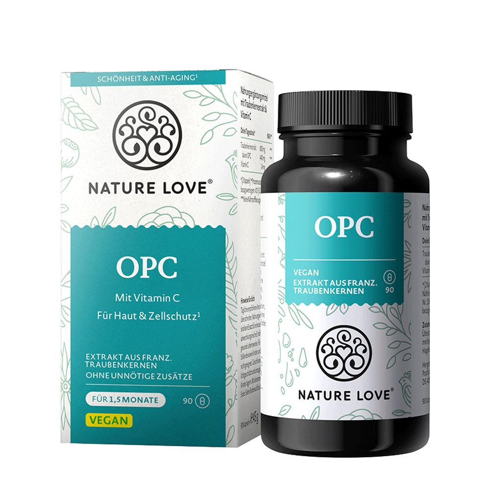 Bild: NATURE LOVE OPC mit Vitamin C 