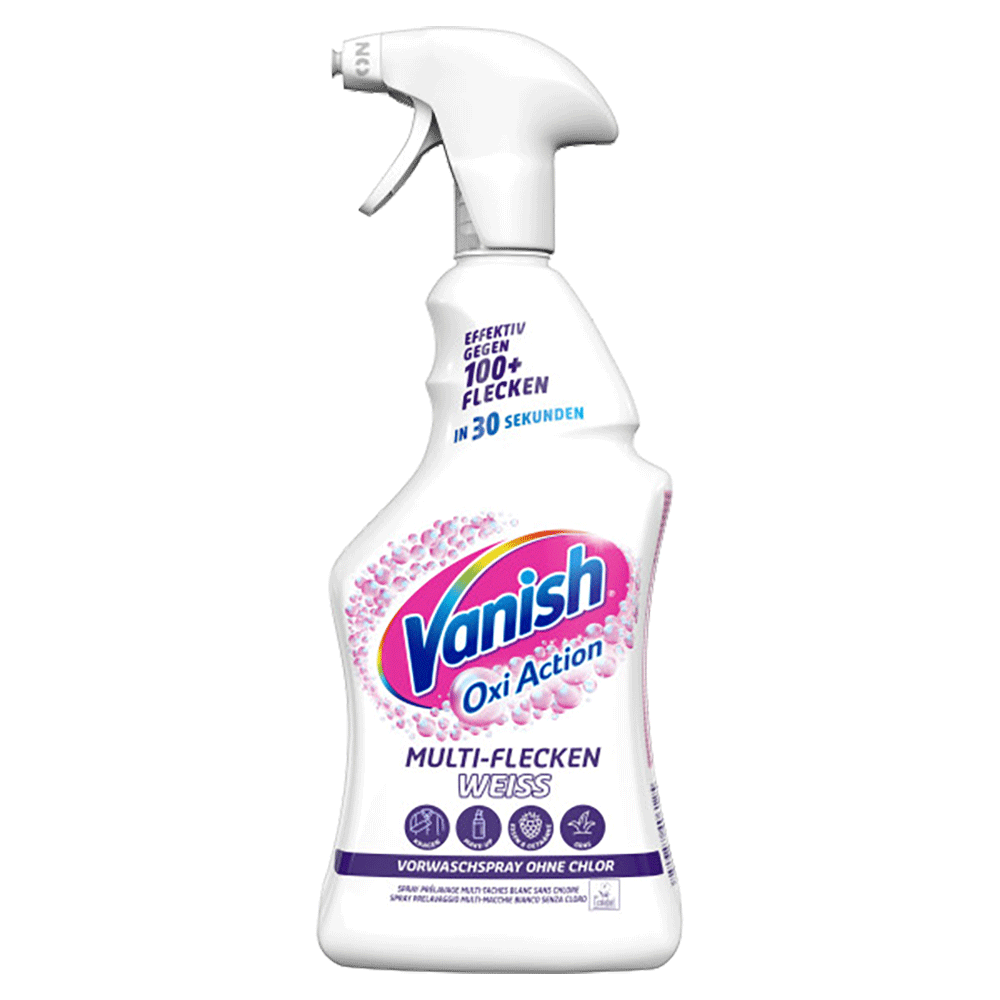 Bild: Vanish OxiAction Multi-Flecken Weiß Vorwaschspray