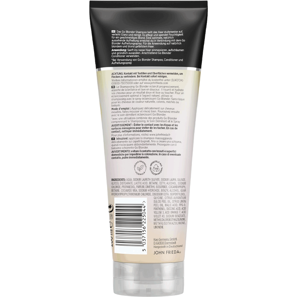 Bild: JOHN FRIEDA Go Blonder aufhellendes Shampoo
