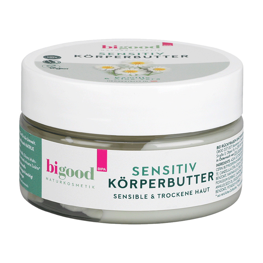 Bild: bi good Sensitiv Körperbutter Kamille & Aloe Vera