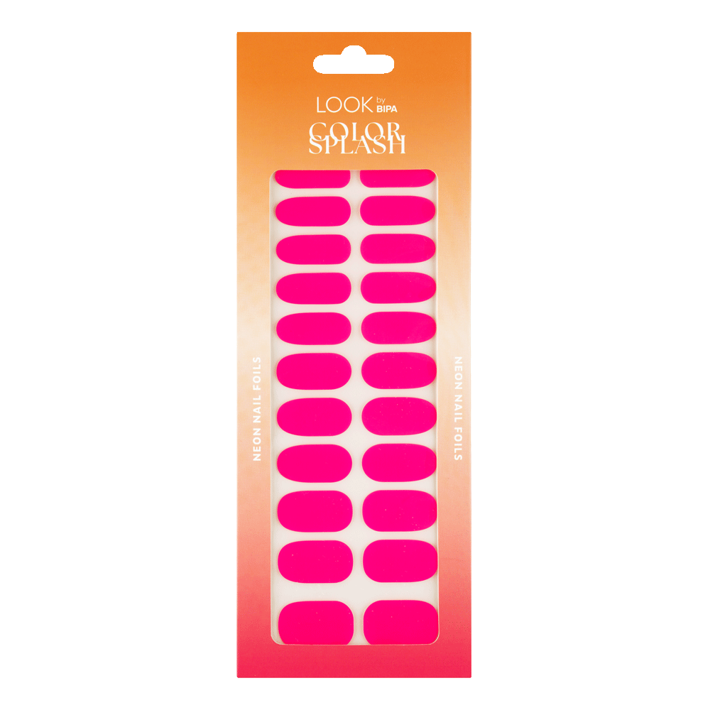 Bild: LOOK BY BIPA Nagelfolien Neon Color Splash Pink 020
