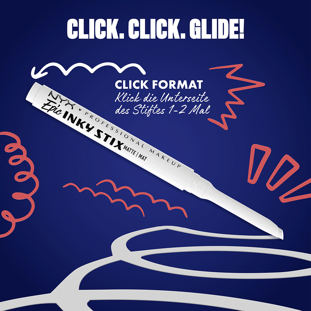 Bild: NYX Professional Make-up Epic Inky Stix Cream Gel Eyeliner Wired White Wired White