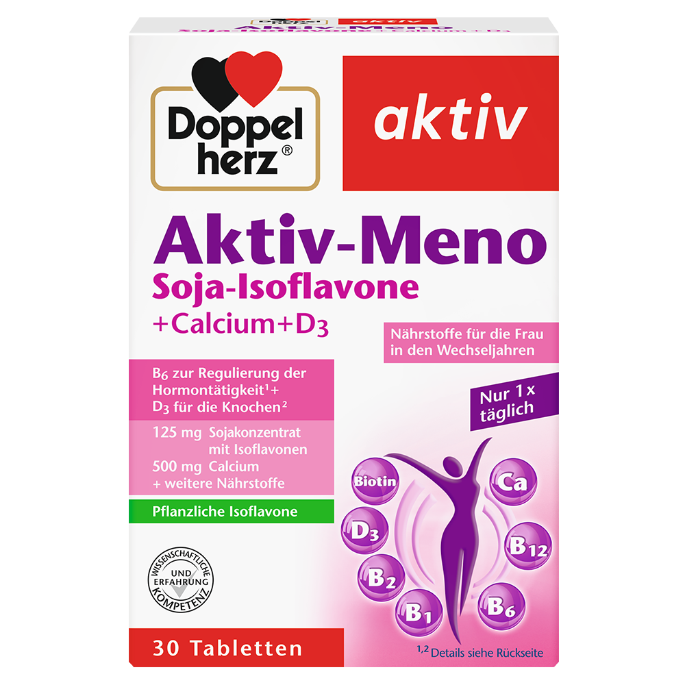 Bild: DOPPELHERZ Aktiv-Meno Soja Isoflavone + Calcium + D3