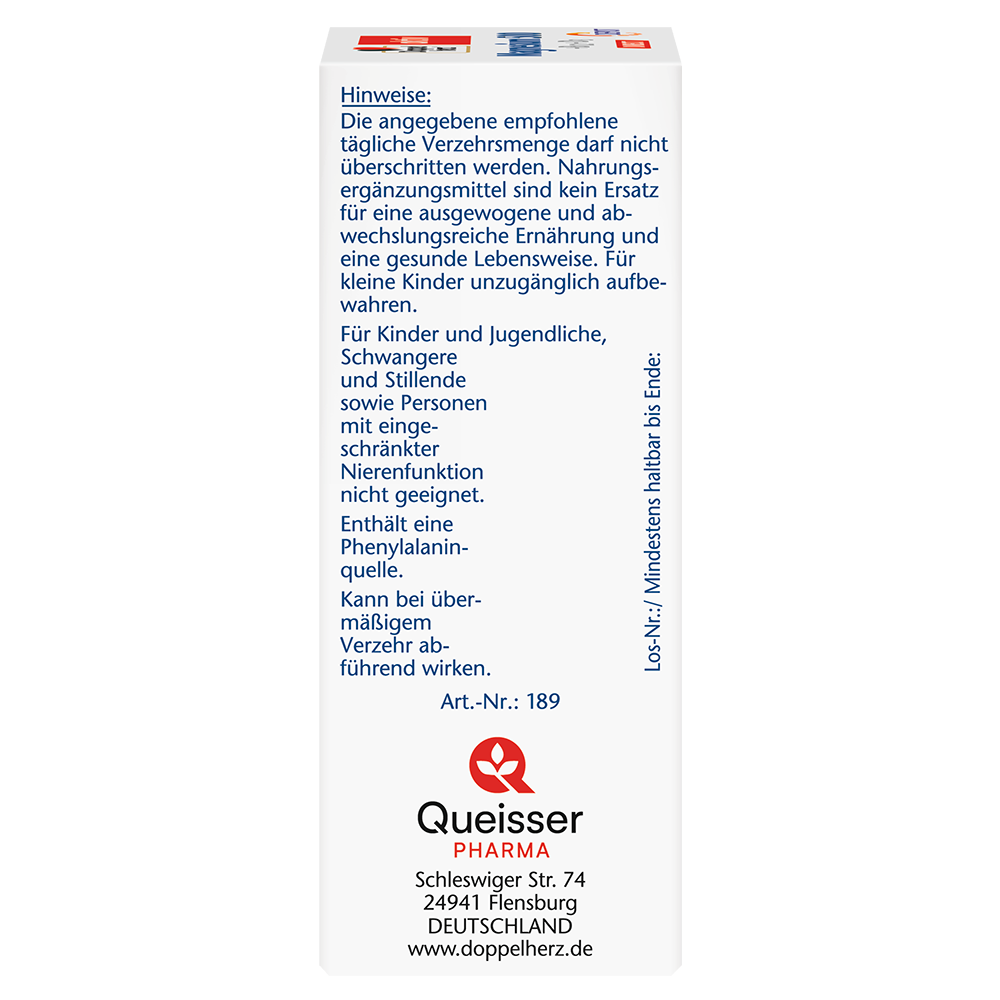 Bild: DOPPELHERZ Magnesium 500 + B12 + D3 Direkt 