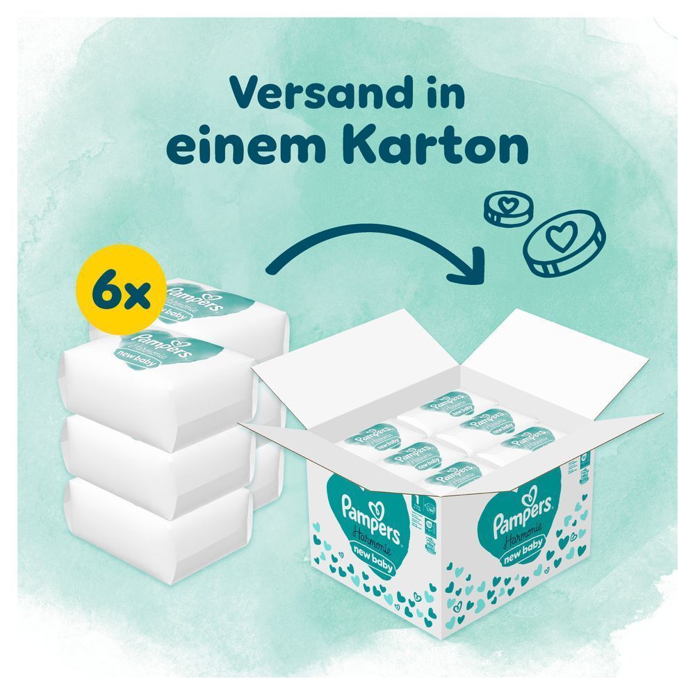 Bild: Pampers Harmonie Windeln, Größe 1, 2kg - 5kg 