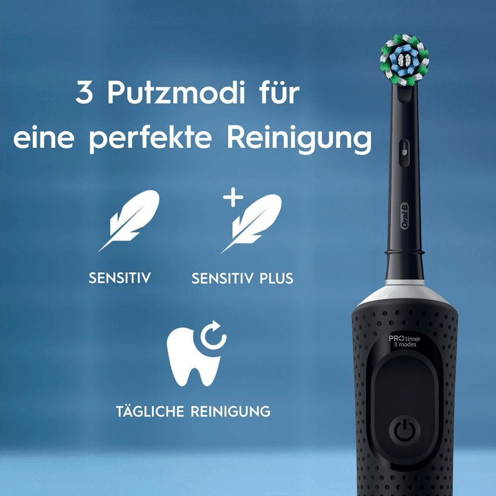 Bild: Oral-B Vitality Pro Elektrische Zahnbürste, Schwarz/Lila 