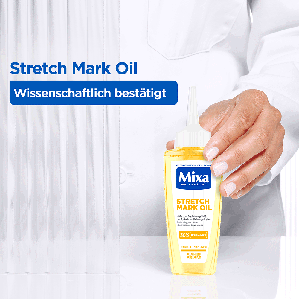 Bild: Mixa Niacinamide Stretchmark Oil
