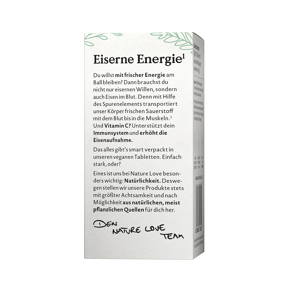 Bild: NATURE LOVE Eisen und Vitamin C 