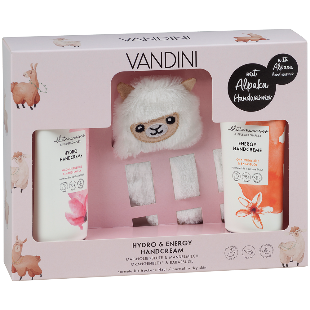 Bild: VANDINI Geschenkset Handwärmer Alpaka