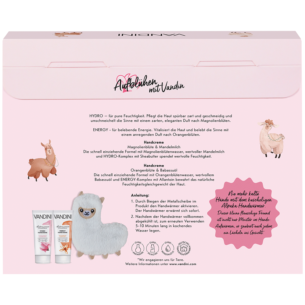 Bild: VANDINI Geschenkset Handwärmer Alpaka
